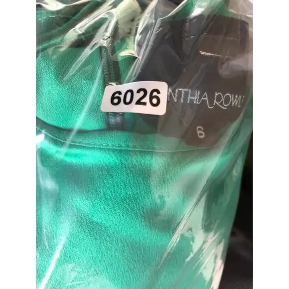 Cynthia Rowley Emerald Dress Sleeveless Cutout Mini Fit & Flare A-Line Green 6